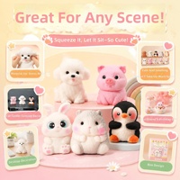 Balle anti-stress DIY style blocs de construction, jouet à presser souple, best-seller transfrontalier, Halloween, en caoutchouc craquant, grand souriant