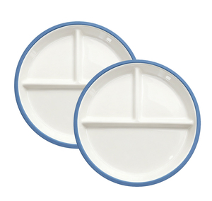 <span class=keywords><strong>Platos</strong></span> de Porcelana Divididos con Mangas de Silicona, Plato de Alimentación Dividido para Microondas, <span class=keywords><strong>Platos</strong></span> de Succión Blancos para Niños Pequeños, Aptos para Niños Pequeños - Product Image 5