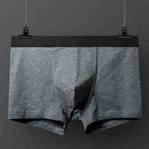 Ropa Interior Masculina de Algodón Puro, Transpirable, Cómoda, Elástica, de Cintura Media, Sin Costuras Laterales - Product Image 3