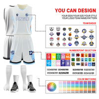 Uniformes de basket-ball en tissu avec logo personnalisé, haute qualité, 100% polyester, ensemble de maillots de basket-ball, vêtements respirants, séchage rapide