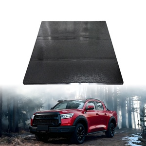 Cubierta de lona triple plegable de aleación de aluminio con cerradura, instalación sin perforación, impermeable, operación eléctrica/manual para camioneta pickup - Product Image 1