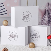 Boîte en carton rigide pliable imperméable de qualité supérieure avec doublure en éponge, 100 % recyclable, emballage en carton robuste pour articles haut de gamme