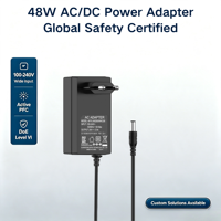 Adaptateur d'alimentation MYIXI 36 48w 45watt Dc5v, alimentation AC/DC 12v 42w 3.5a, type C vers type C avec câble noir