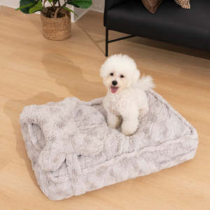 Almohadilla para mascotas al por mayor con almohada, lindas camas suaves y esponjosas para perros, acogedora almohada para perrera, cama lavable para perros - Product Image 3