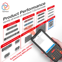 ماسح ضوئي للباركود QUNSUO PDA-405 بشاشة 4.0 بوصة، جهاز محمول صناعي للاستخدام الخارجي GM60، مسح سريع للرموز أحادية وثنائية الأبعاد، ذاكرة 32 جيجابايت + 3 جيجابايت رام، متوفر في المخزون