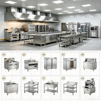 Peralatan Dapur Komersial Hongliang, Peralatan Bar Stainless Steel, Solusi Satu Atap untuk Peralatan Restoran di Ethiopia