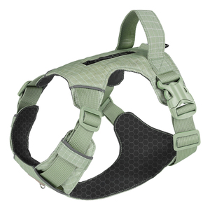 Durable Adjustable <b>No</b> <b>Pull</b> Soft Padded Reflective Walking Pet Vest <b>Harness</b> Breathable Reinforced Nylon Dog Cat Chest Strap - Product Image 5
