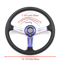 PUERXIN — volant de peinture pour voitures, 14 pouces, Modification de voiture, volant de Drift, sport, jeux