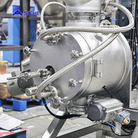 Mélangeur à cisaillement de laboratoire en acier inoxydable, équipement de mélange de poudre par pulvérisation liquide sous vide pour les laboratoires alimentaires et d'additifs