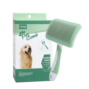Dog and <b>Cat</b> Pet Hair Remover Self Cleaning Comb Pet <b>Massage</b> Shedding Remover Hair Pin Grooming Slicker Pet Hair Pin Brush - Product Image 1