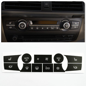 Pegatina de reparación de botones de aire acondicionado para BMW X5 X6 E70 E71, adhesivo de PVC negro, forma personalizada, reutilizable - Product Image 4