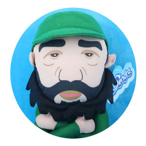 Peluche Personalizzati, Campione Gratuito, Personaggio Imbottito Nonno in Uniforme Verde - Product Image 4