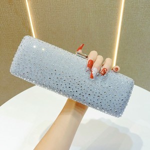 Bolsos de mano de noche de lujo con diamantes de imitación para mujer, bolso cruzado con cadena para mujer, bolsos de noche de <span class=keywords><strong>cristal</strong></span> de alta calidad - Product Image 4
