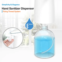 Distributeur de savon rechargeable pour hôtel capteur manuel en plastique intelligent mousse à vaisselle sans contact bouteille automatique à mousse liquide moussante