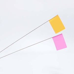 Bandera de trail naranja, 4x5x30, estaca de alambre - Product Image 6