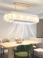 Lustre moderne de luxe en cristal pour la maison, le bureau, la chambre à coucher, utilisation en intérieur, blanc, angle de faisceau de 360°, garantie de 2 ans