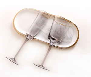 Gobelet en verre à champagne doré européen Marteau <span class=keywords><strong>rose</strong></span> et <span class=keywords><strong>gris</strong></span> avec <span class=keywords><strong>vin</strong></span> rouge Design moderne Couleur <span class=keywords><strong>rose</strong></span> Coupe à bord doré - Product Image 1