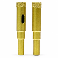 Foret diamanté à trépanage par aspiration avec tige hexagonale
