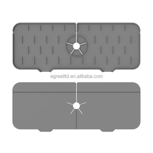 Modern Kitchen Sink <b>Mat</b> 100% Food Grade <b>Silicone</b> Eco-Friendly Sink Splash Protection Faucet Water Trap Drain Pad - Product Image 1