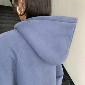Factory Oversized Korean Style Winter New Women Fleece Hooded Print <strong>Long</strong> <strong>Sweatshirts</strong> <strong>Ladies</strong> Loose Maxi <strong>Sweatshirt</strong> Hoodie Dress - Product Image 6