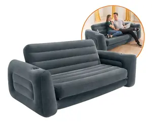 Mobiliário sofá dobrável inflável, popular, cadeira dobrável, veludo, móveis