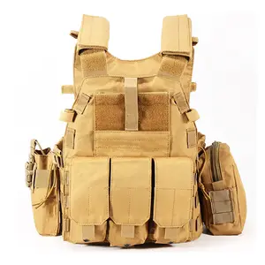 Factory Wholesale Wear Resistant MOLLE System Protection Training Vest 600D Tactical Vest For Adult