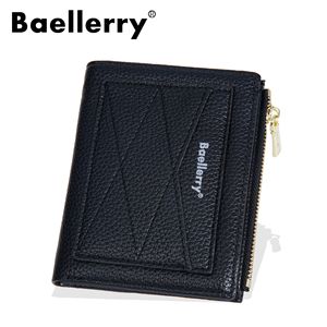 กระเป๋าสตางค์สั้นผู้หญิง Baellerry สีแดง แบบพับสองตอน มีซิปใส่เหรียญ ใช้งานได้หลากหลายในชีวิตประจำวัน - Product Image 5