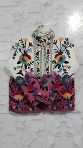 Chaqueta corta Tie Dye Suzani TNT para mujer, estilo bohemio, gitano, Crewel, ideal para festivales, regalo especial. - Product Image 3