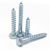 Vis à bois plaquées Zinc et au carbone, 200 pièces, 200mm, acier au carbone, raccords en vrac, norme Din, M6
