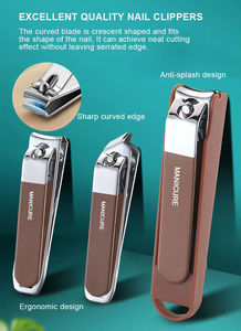 Kit de coupe-ongles portable pour ongles épais, outil de <span class=keywords><strong>manucure</strong></span> anti-éclaboussures pour salon <span class=keywords><strong>et</strong></span> soins personnels - Product Image 5