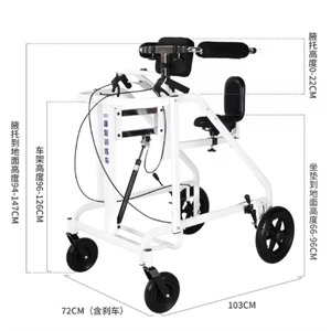 Adjustable height walking aids Standing up walking frames walking assistive device for elderly - Product Image 2