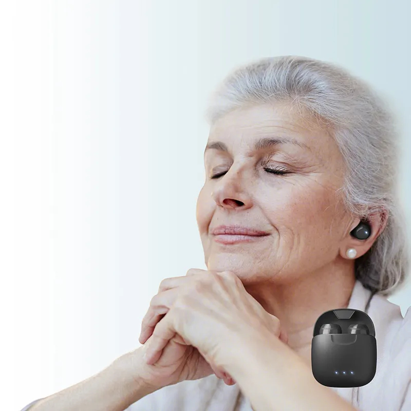 Adjustable rechargeable In-the-ear hearing aids acousticon behind ear audiphone sound amplifier
