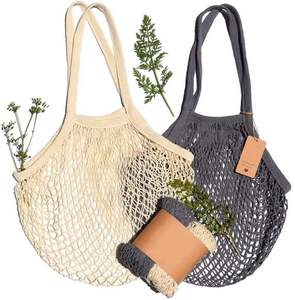 Bolsas de Comestibles Reutilizables, Bolsa de Red de Algodón, Bolsa para Frutas y Verduras de Granjero - Product Image 1