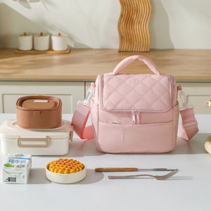 <span class=keywords><strong>Sac</strong></span> à déjeuner matelassé portable pour les employés de bureau, <span class=keywords><strong>sac</strong></span> à déjeuner élégant, imperméable et léger - Product Image 4