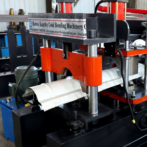 Línea de Producción de Tejas de Arco Metálicas Hidráulicas CNC, Conformado Continuo de Rollos para Paneles de Techo Esmaltados, Alimentación Automática con Enderezamiento - Product Image 1