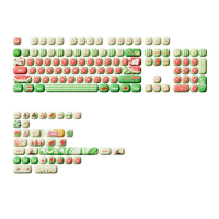 Akko Watermelon Keycap Set 5-side Dye Sub Custom PBT Keycaps Language MOG Green Keycaps