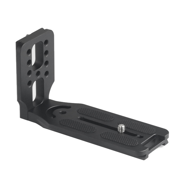 Camera Vertical Clapper L-shaped Bracket Aluminum Alloy Quick Release Plate 1/4 Inch Screw Mounts Arca Swiss Standard Universal