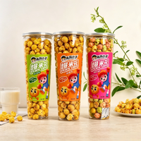 180g Instant Puffed Popcorn Snack, Halal Gluten-Free Cream Caramel Fruit Flavor