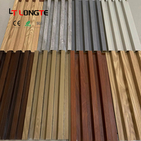 Paneles de Revestimiento de Pared de PVC WPC con Múltiples Diseños Alternativos a la Madera, Paneles de Pared Acordonados de Compuesto de Madera y Plástico WPC para Interiores y Exteriores