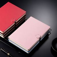 2025 PU-Leder Hardcover A5 Großhandel Schnallen-Notizbuch mit individuellem Logo, dickem Papier, Lesezeichenband und hochwertiger Business-Agenda