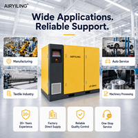 Compresor de Aire de Tornillo Rotativo Industrial PM VSD de 37 kW, 55 kW, 75 kW, 7-12 Bares, Precio de Fábrica, para Líneas de Producción Industriales