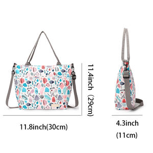 Bolsas de pañales de nailon impermeables multifuncionales para mamá, bolsas de pañales de bebé, fabricante más nuevo - Product Image 3