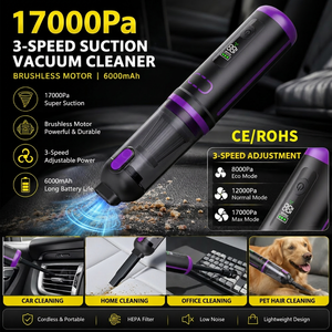 Mini Aspiradora <span class=keywords><strong>para</strong></span> <span class=keywords><strong>PC</strong></span> 3 en <span class=keywords><strong>1</strong></span>, Aspiradora con Motor sin Escobillas, Aspiradora Portátil <span class=keywords><strong>para</strong></span> Pelo de Mascotas en el Coche, Aspiradora <span class=keywords><strong>para</strong></span> Autos - Product Image 4