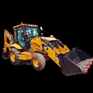 รถตักล้อยางมือสอง Caterpillar 420F/420 ได้รับการรับรองมาตรฐาน CE พร้อมมอเตอร์ปั๊มลูกปืน รับน้ำหนักได้ 7 ตัน เครื่องยนต์ดีเซล Cummins - Product Image 1