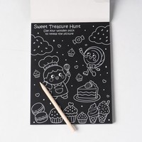 Kits de dessin DIY personnalisables, cadeaux, livres de coloriage magiques arc-en-ciel, papier à gratter, art créatif pour enfants