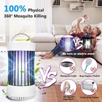 JZ UV atracción al aire libre inalámbrico recargable Fly Catcher polilla Mosquito lámpara para matar insectos Smart Bug Zapper para acampar