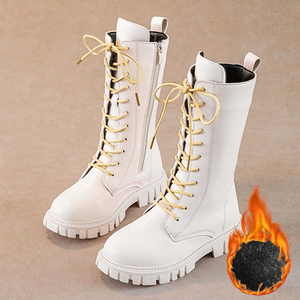 Nuevas Botas de Motocicleta Versátiles con Cordones para Niñas - Product Image 4
