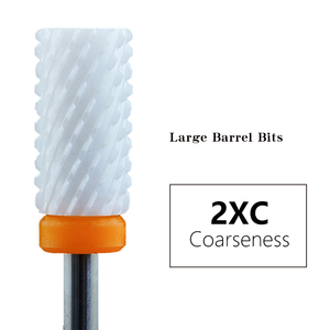 6.6mm Large Barrel White Ceramic Nail <b>Drill</b> <b>Bit</b> Grit C M F for Nail Beauty Salon Long Lifespan Bur - Product Image 4
