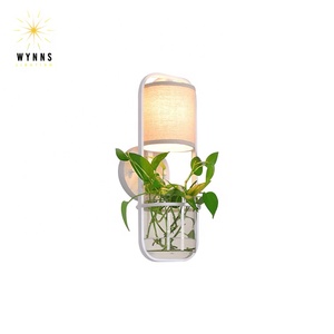 Moderno nordico 6W corpo in ferro LED <span class=keywords><strong>applique</strong></span> da parete stile semplice staffa in vetro piante verdi decorazione casa ufficio applicazione interna - Product Image 3