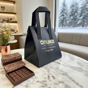 Sac isotherme personnalisé en non-tissé pour livraison de repas à emporter, réutilisable, écologique, avec votre propre logo - Product Image 2
